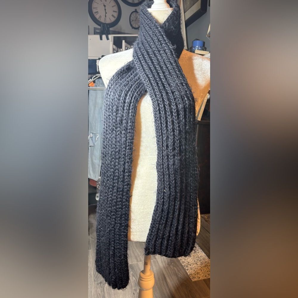 Black Knit Scarf Club Room by Charter Club EPC 100% Acrylic